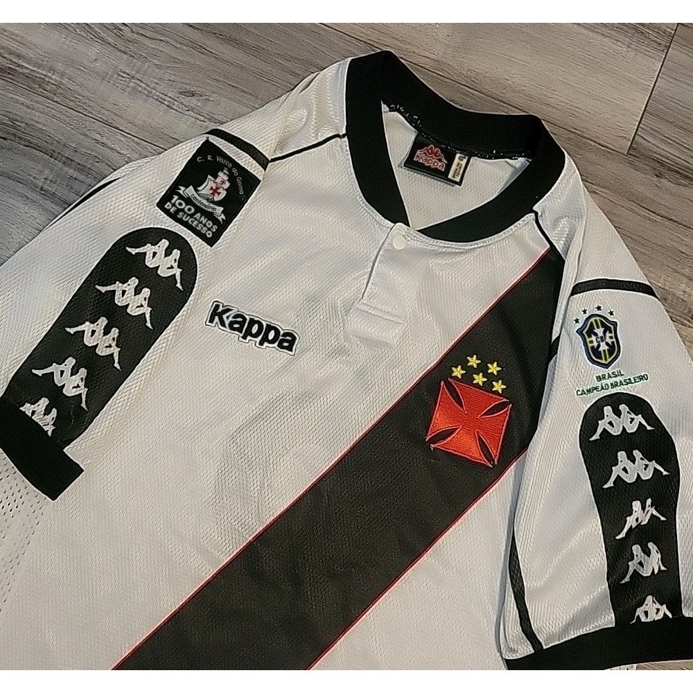 VASCO DA GAMA Jersey 1998/99 KAPPA Home Football Medium Vintage Soccer Brazil